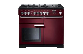 Rangemaster Professional Deluxe 110 Dual Fuel Range Cooker - Cranberry