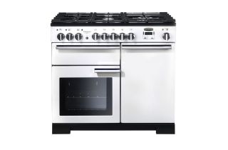 Rangemaster Professional Deluxe 110 Dual Fuel Range Cooker - White