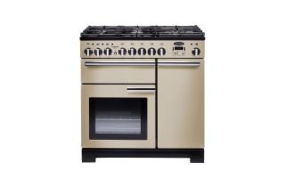 Rangemaster Professional Deluxe 90 Dual Fuel Range Cooker - Cream