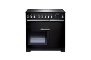 Rangemaster Professional Deluxe 90 Induction Range Cooker - Black