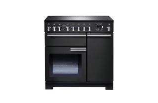Rangemaster Professional Deluxe 90 Induction Range Cooker - Charcoal Black