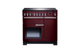 Rangemaster Professional Deluxe 90 Induction Range Cooker - Cranberry