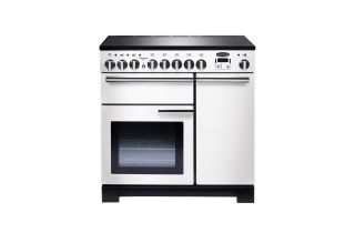 Rangemaster Professional Deluxe 90 Induction Range Cooker - White
