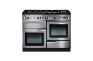 Rangemaster Professional+ 110 Dual Fuel Range Cooker - Stainless Steel
