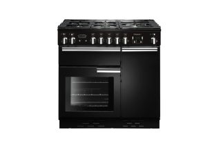 Rangemaster Professional+ 90 Dual Fuel Range Cooker - Black