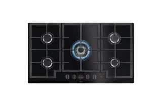 AEG HKB95450NB 8000 Flamelight Gas On Glass Hob - Black