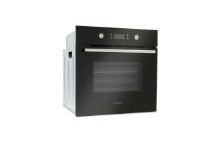 Montpellier SFOP94MFGG Multifunction Oven & Four Burner Gas-on-glass Hob Pack - Black
