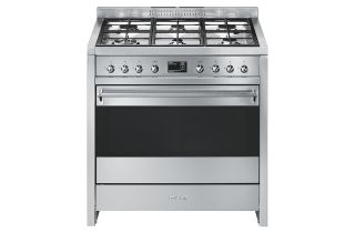 Smeg A1-9 90cm Opera Dual Fuel Range Cooker - Stainless Steel
