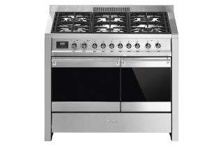 Smeg A2PY-81 100cm Opera Dual Fuel Range Cooker - Stainless Steel