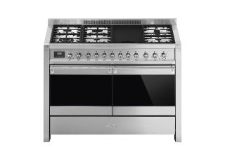 Smeg A4-81 120cm Opera Dual Fuel Range Cooker - Stainless Steel