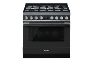 Smeg CPF9GPAN 90cm Portofino Dual Fuel Range Cooker - Anthracite