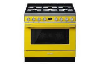 Smeg CPF9GPYW 90cm Portofino Dual Fuel Range Cooker - Yellow
