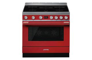Smeg CPF9IPR 90cm Portofino Electric Range Cooker - Red