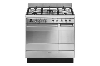 Smeg SUK92MX9-1 90cm Concert Dual Fuel Range Cooker - Stainless Steel