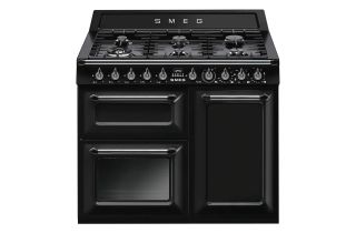 Smeg TR103BL 100cm Victoria Dual Fuel Range Cooker - Black