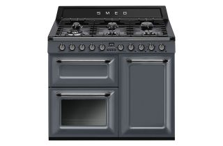 Smeg TR103GR 100cm Victoria Dual Fuel Range Cooker - Slate Grey