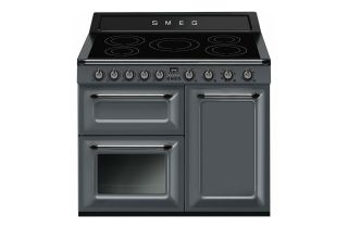 Smeg TR103IGR2 100cm Victoria Electric Range Cooker - Slate Grey