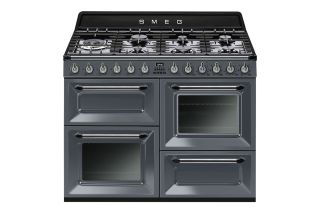 Smeg TR4110GR 110cm Victoria Dual Fuel Range Cooker - Slate Grey