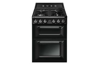 Smeg TR62BL 60cm Victoria Dual Fuel Cooker - Black