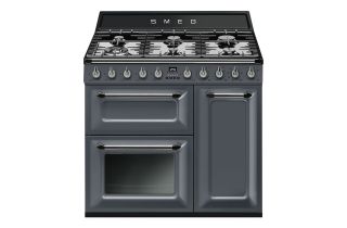 Smeg TR93GR 90cm Victoria Dual Fuel Range Cooker - Slate Grey
