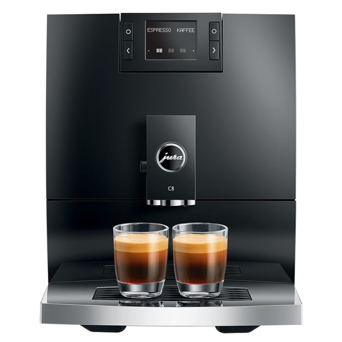 Jura 15690 C8 Bean to Cup Coffee Machine (2024) - Piano Black main product photo