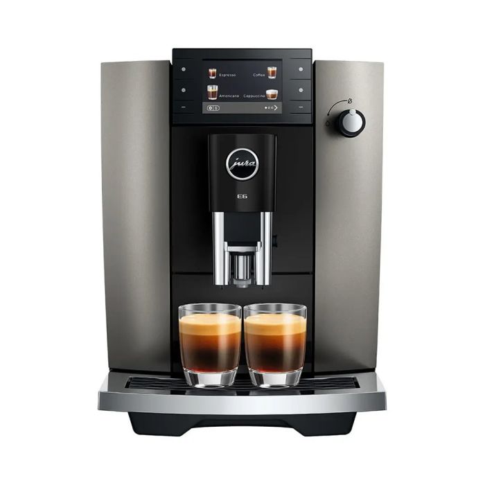 Jura 15854 E6 Bean to Cup Coffee Machine - Dark Inox main product photo
