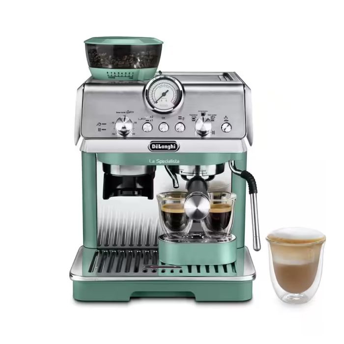 De'Longhi EC9155.GR La Specialista Arte Compact Manual Bean to Cup Coffee Machine - Green main product photo