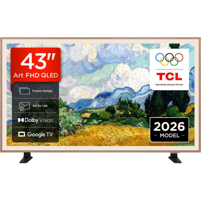 TCL 43A400PROUK 43" NXTVISION QLED 4K Smart TV (2026) main product photo