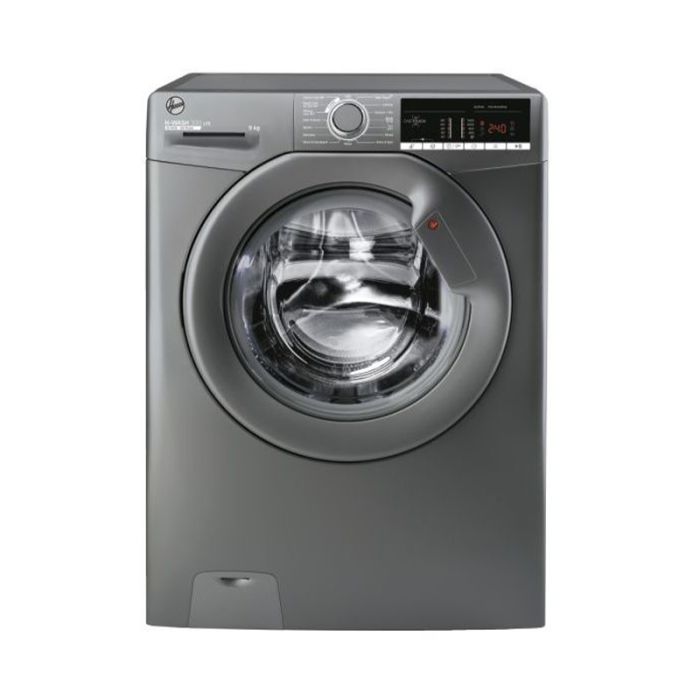 Hoover H3W 49TGGE/1-80 9kg H-WASH 300 LITE Washing Machine - Dark Grey main product photo