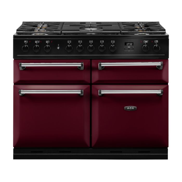 AGA Masterchef Deluxe 110 Dual Fuel Range Cooker - Cranberry main product photo