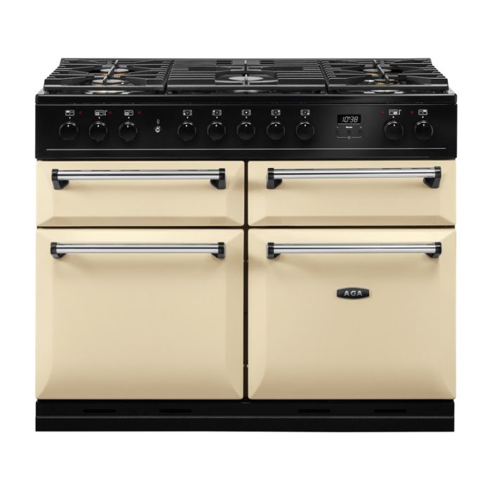 AGA Masterchef Deluxe 110 Dual Fuel Range Cooker - Cream main product photo