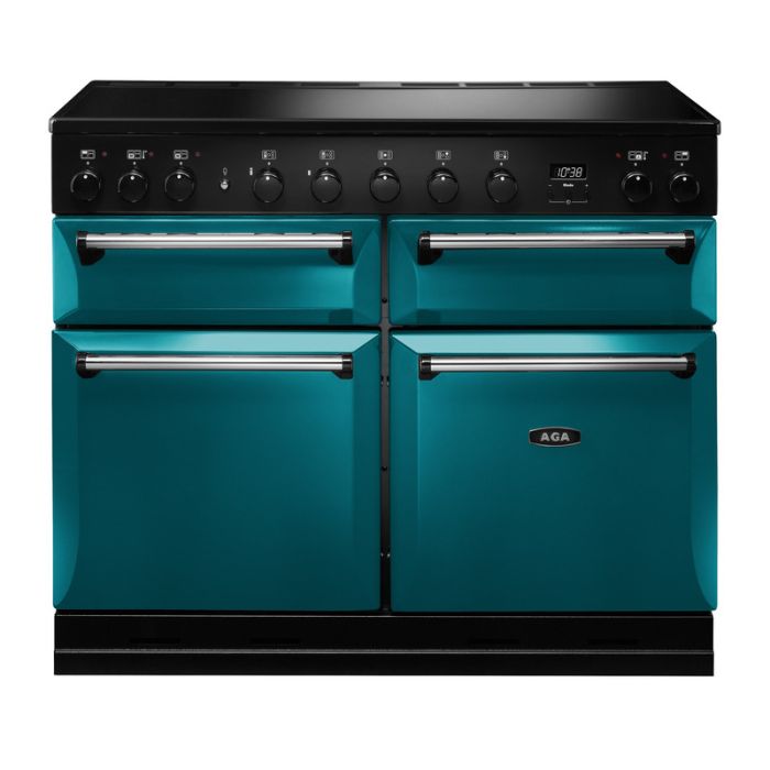 AGA Masterchef Deluxe 110 Induction Range Cooker - Salcombe Blue main product photo