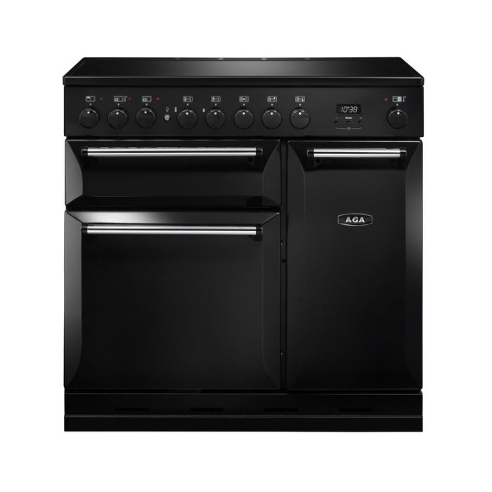 AGA Masterchef Deluxe 90 Induction Range Cooker - Black main product photo