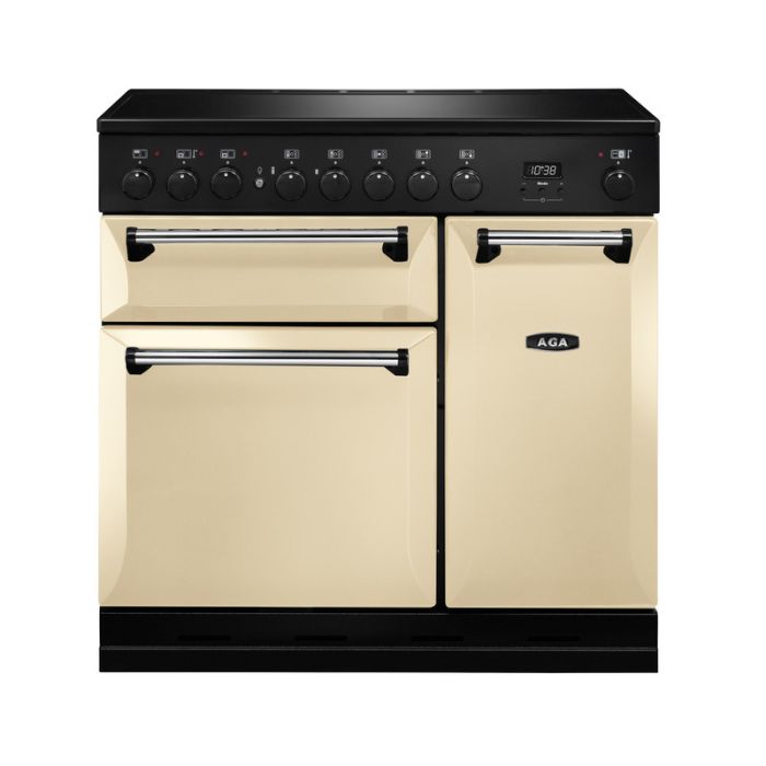 AGA Masterchef Deluxe 90 Induction Range Cooker - Cream main product photo