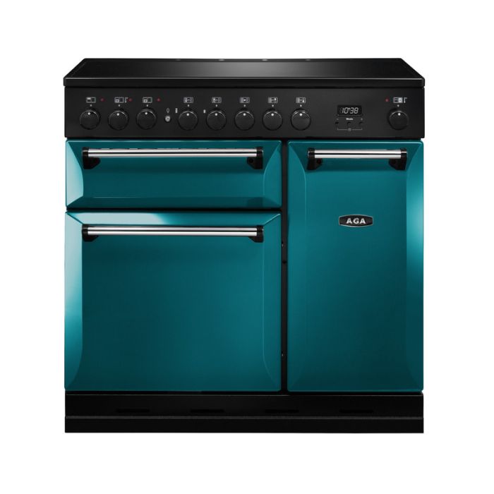 AGA Masterchef Deluxe 90 Induction Range Cooker - Salcombe Blue main product photo