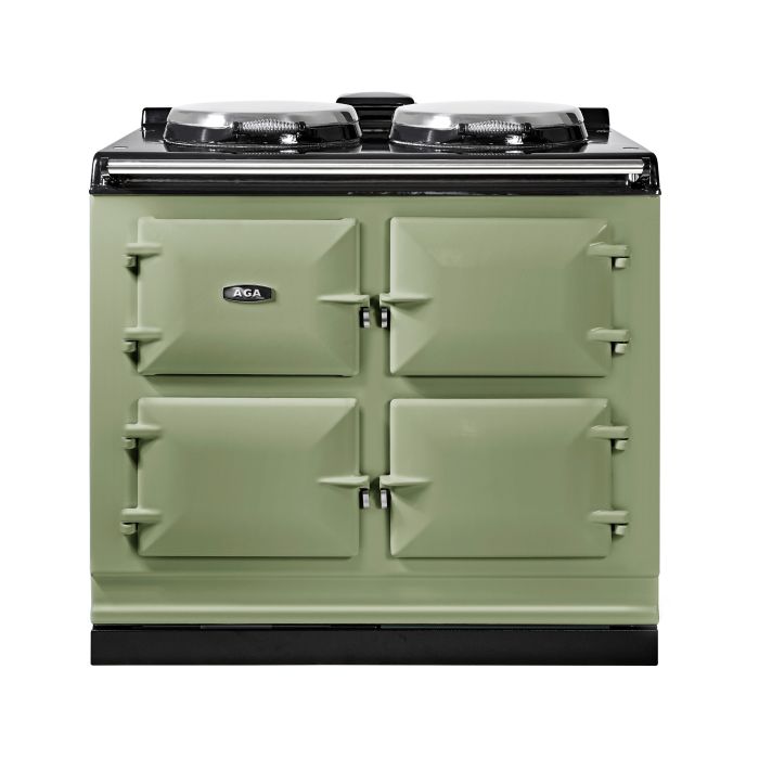 AGA Classic 100 Twin Hotplates Range Cooker - Olivine main product photo