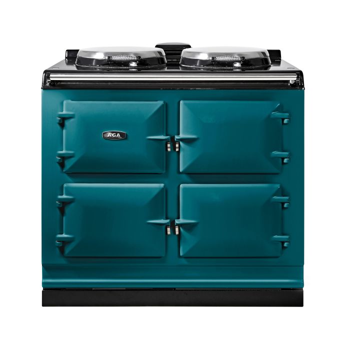 AGA Classic 100 Twin Hotplates Range Cooker - Salcombe Blue main product photo