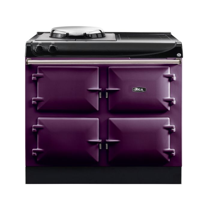 AGA Compact 100 Electric with Induction Hob Range Cooker - Aubergine main product photo