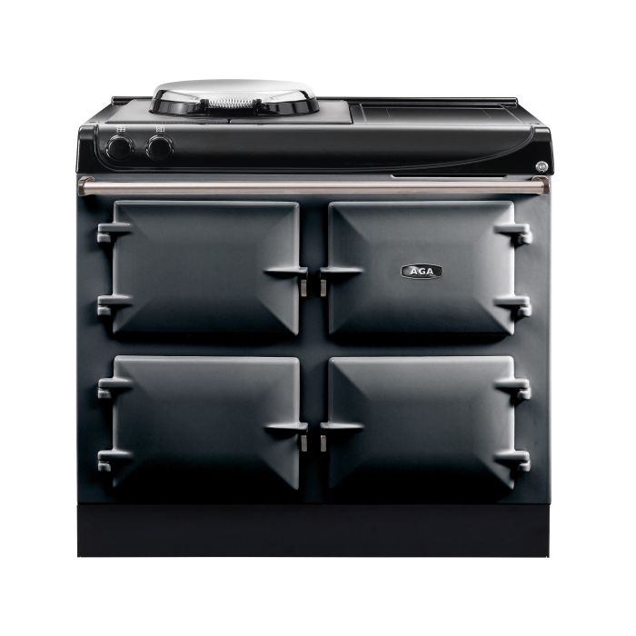 AGA Compact 100 Electric with Induction Hob Range Cooker - Slate main product photo