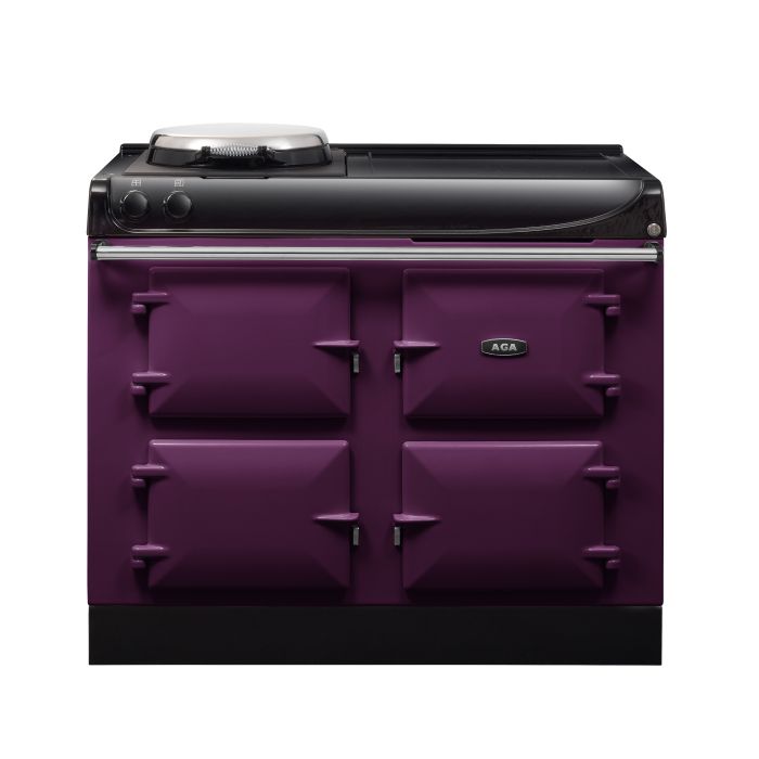 AGA Compact 110 Electric with Induction Hob Range Cooker - Aubergine main product photo