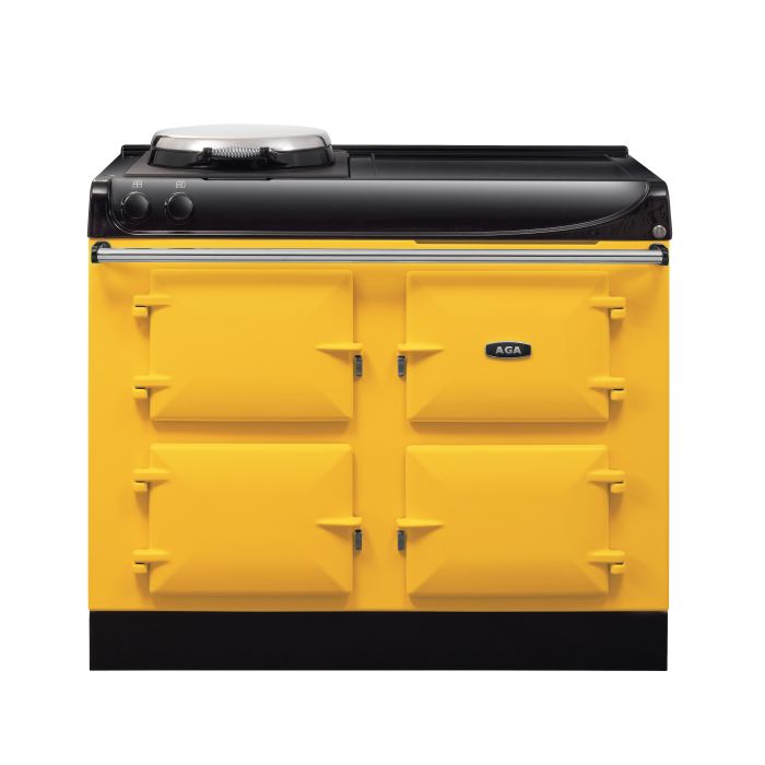 AGA Compact 110 Electric with Induction Hob Range Cooker - Mustard main product photo