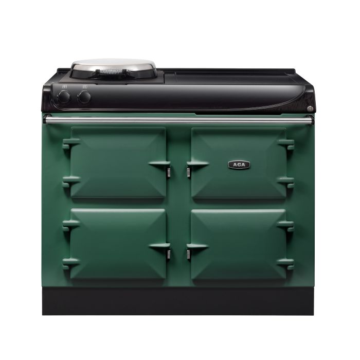 AGA Compact 110 Electric with Induction Hob Range Cooker - Racing Green main product photo