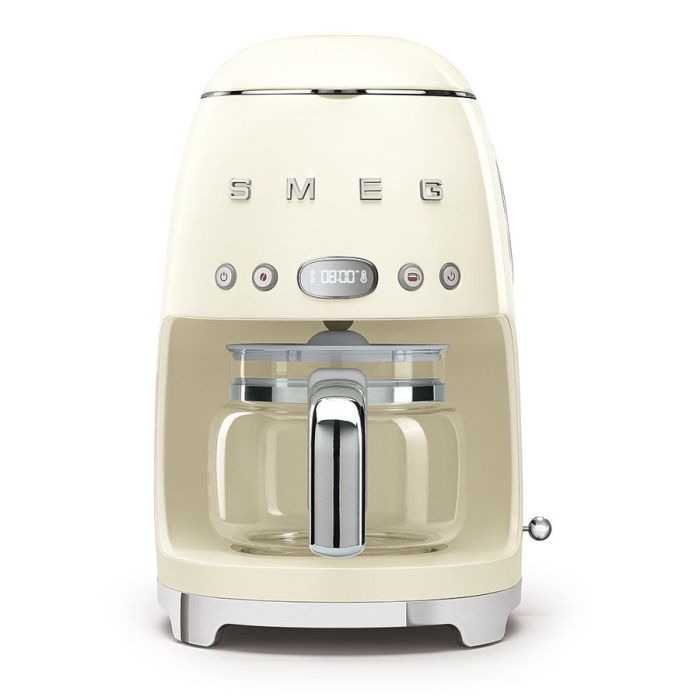 Smeg DCF02CRUK 50's Style Drip Filter Coffee Machine - Cream main product photo