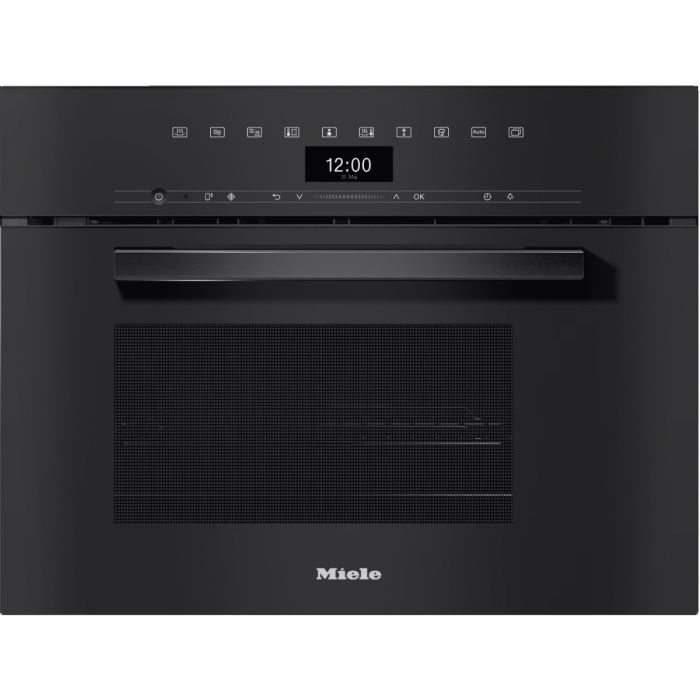 Miele DGM 7440 Steam Oven with Microwave - Obsidian Black main product photo