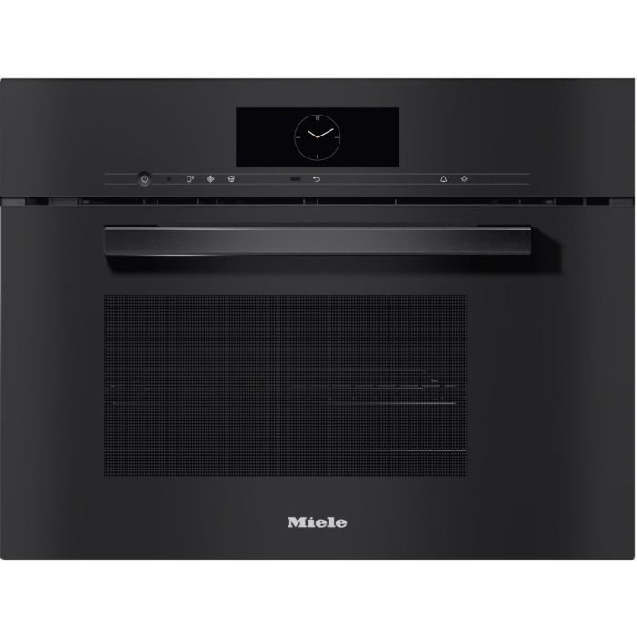 Miele DGM 7845 Steam Oven with Microwave & Mains Water Connection - Obsidian Black main product photo
