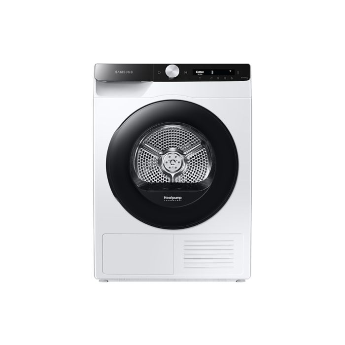 Samsung DV90T5240AE Series 5+ with OptimalDry 9kg Heat Pump Tumble Dryer - White main product photo
