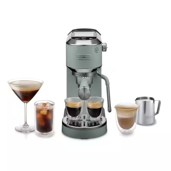 De'Longhi Dedica Duo Expresso Machine with Advanced Milk Steam Wand & Cold Brew Option - Green main product photo