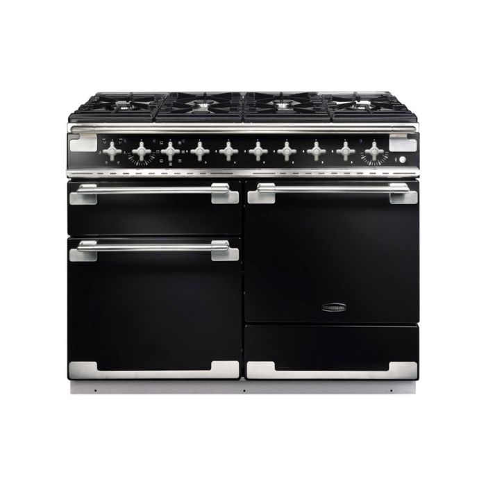 Rangemaster Elise 110 Dual Fuel Range Cooker - Black main product photo