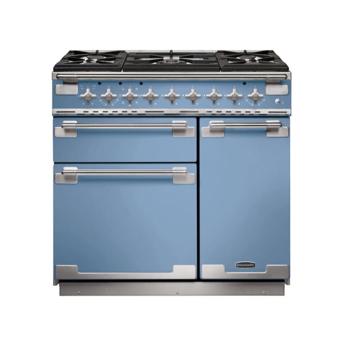 Rangemaster Elise 90 Dual Fuel Range Cooker - China Blue main product photo