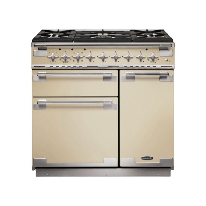Rangemaster Elise 90 Dual Fuel Range Cooker - Cream main product photo